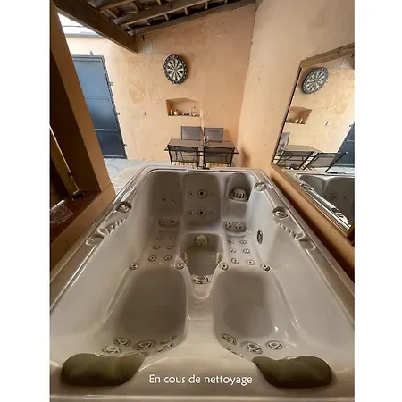 Patio, Jacuzzi Professionnel, Table De Massage, Climatise, Le Cocon De Pedro Apartment Carcassonne Exterior photo